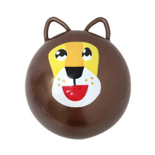 (dark brown, One size) Jumping Ball Cartoon with Handle Exercise Ball Cute 42cm Sports Hopping Ball light brown