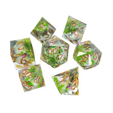 (As show, One size) 7x Polyhedral Dices Set Bar Toys D8 D10 D12 D20 Dices for Role Playing