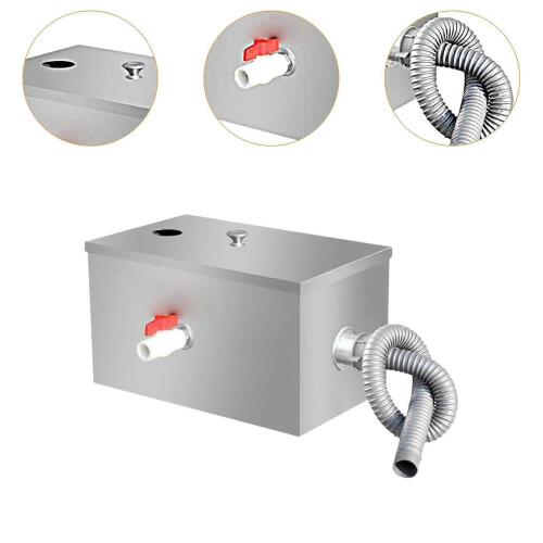 (As show, One size) Interceptor Stainless Steel Trapper for Kitchen Cafe Restaurant 2