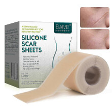(As show, One size) Silicone Scar Sheets (1.6x 120, 3M), Silicone Scar Tape, Scar Strips, Effective Silicone Scar Sheets for Surgical Scars