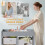 AIYAPLAY Baby Changing Unit with 4 Drawers, Diaper Changing Table, Grey 4