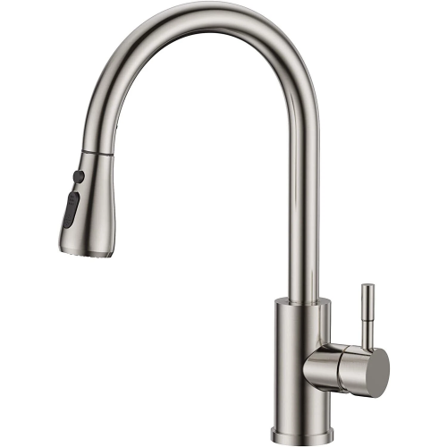 360° Kitchen Sink Mixer Taps Pull Out Spout Spray Single Lever Modern Mono Tap 1