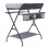 Foldable Baby Diaper Changing Table W/ Elevated Fence and Bottom Storage 8