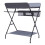 Foldable Baby Diaper Changing Table W/ Elevated Fence and Bottom Storage 9