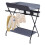 Foldable Baby Diaper Changing Table W/ Elevated Fence and Bottom Storage 11