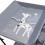 Foldable Baby Diaper Changing Table W/ Elevated Fence and Bottom Storage 12