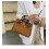 Litchi Pattern Lock Platinum Bag 5