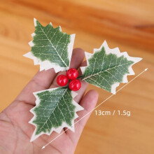 (1#) 20X HOLLY CHRISTMAS hampers gifts cakes puddings decorations leaves berries
