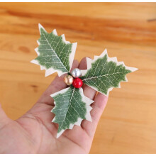 (4#) 20X HOLLY CHRISTMAS hampers gifts cakes puddings decorations leaves berries