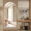 (Gold) CASSILANDO 180x80cm Arched Floor Standing Mirror 4