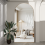 (Gold) CASSILANDO 180x80cm Arched Floor Standing Mirror 5