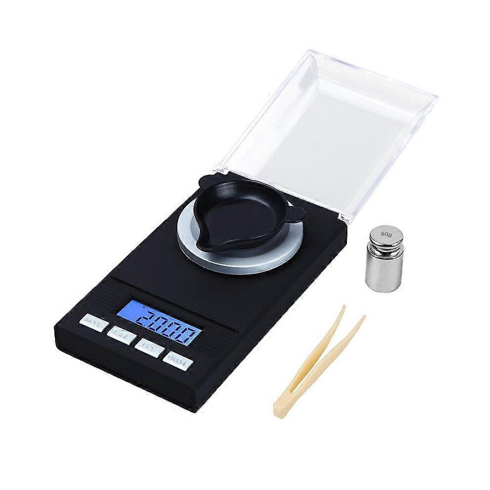 (As Show, One Size) Scale Carat Jewelry Weighing Mini Milligram Electronic Weighing Gram.20g/0.001G Gold
