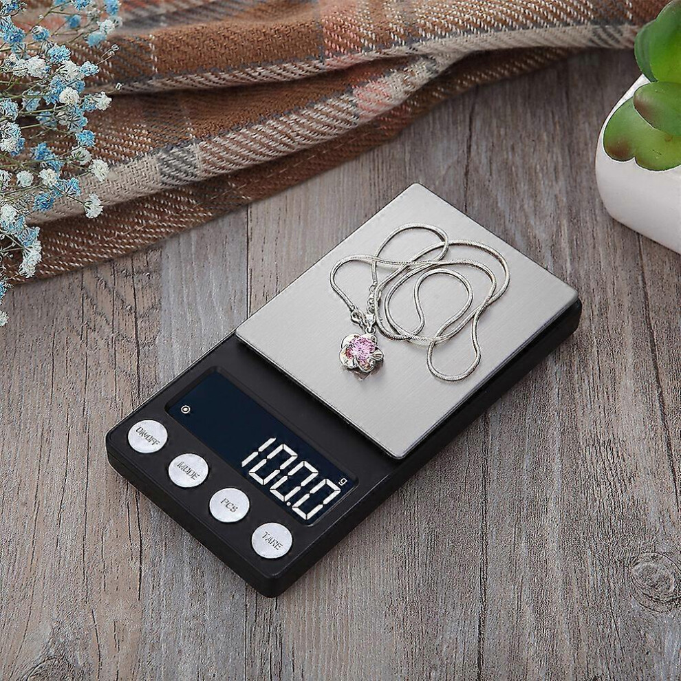 (As show, One size) Home use high precision intelligent electronic scale for weighing jewelry.500g/0.01g