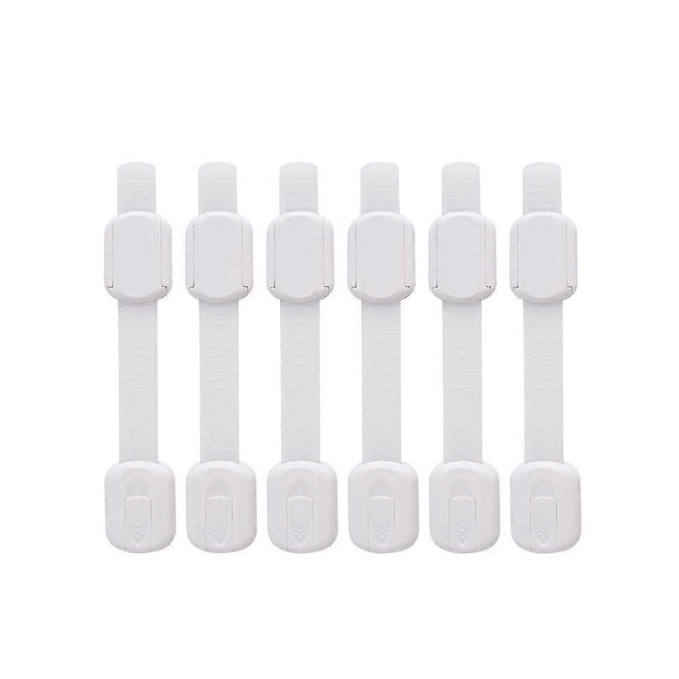 (As show, One size) Baby Door Block Safety Lock - [6 Pack] Locks Safety Latches for Baby and Children on Cupboards, Cabinets, Drawers, Ovens, Fridges