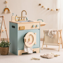 Robotime ROBUD Wooden Kids Kitchen PlaySet Seris - Green and Gold