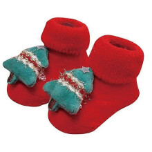 (As show, One size) Baby Christmas Stockings Baby Sock Toddler Socks Girls Style B for 0-12 Months Baby Shoes Non-Slip Fall Winter Warm Toddler Socks
