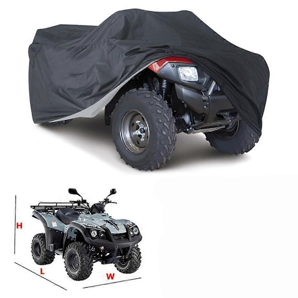 (As show, One size) Outdoor Tarpaulin Cover for ATV Motorcycle Quad Waterproof Anti-UV Camouflage 140*66*91cm, ATV Quad Cover Heavy Duty Electric Bike