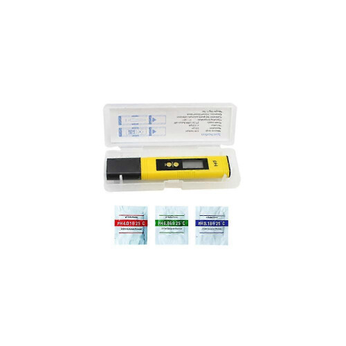 (As show, One size) 2pcs Orange Water Quality Detection Pen PH Tester 2