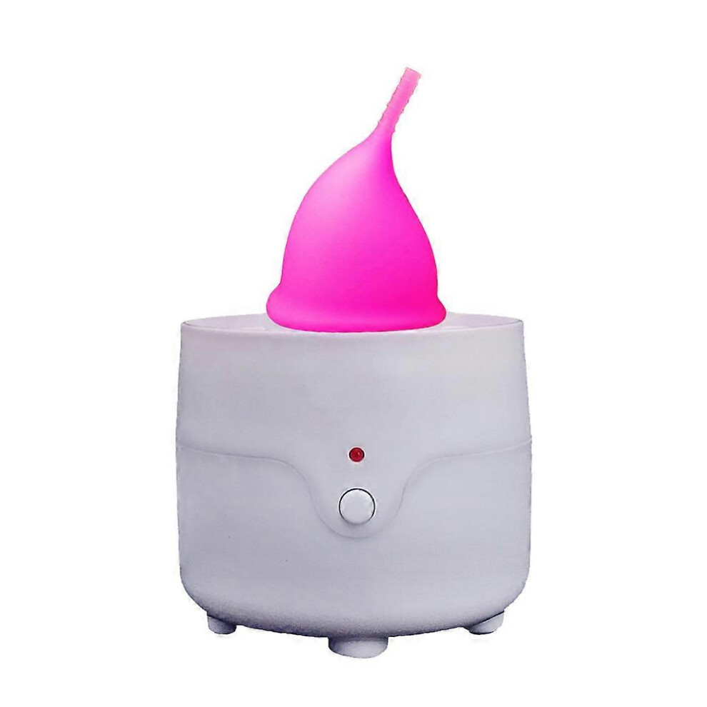 (As show, One size) Portable Silicone Menstrual Cup Steam Sterilizer Menstrual Cup Travel Menstrual Cup Disinfection Steamer Quick Disinfection