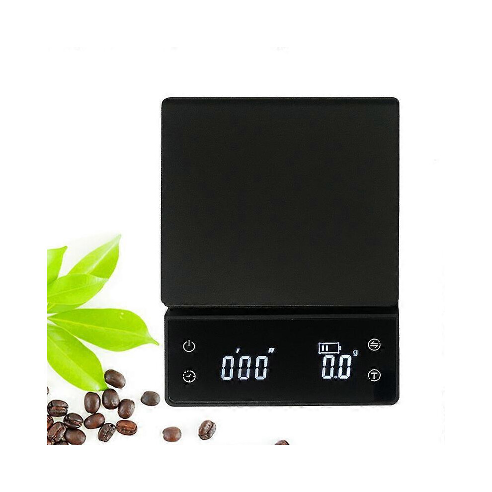 (As show, One size) New Coffee Scale with Timer Electronic Scale for Hand Brewed Coffee 3kg/0.1g Kitchen Scale