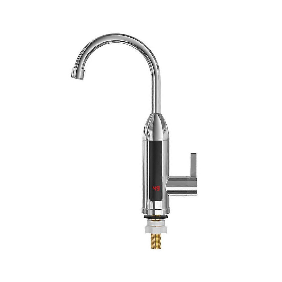 (As show, One size) Stainless steel kitchen electric faucet instant hot water faucet three seconds hot and cold dual-use B