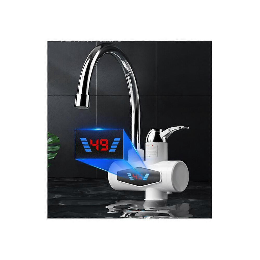 (As show, One size) Instant hot and cold kitchen electric faucet dual-use small kitchen treasure three seconds fast heating fast hot water faucet A