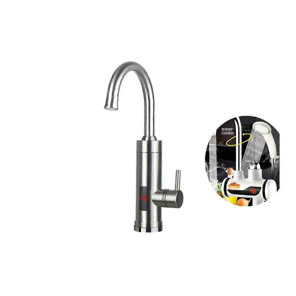 (As show, One size) Electric faucet 3 seconds hot and coldC