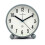 (As show, One size) Round Alarm Clock Non Ticking, Battery Operated And Light Function, Super Silent Alarm grey 4