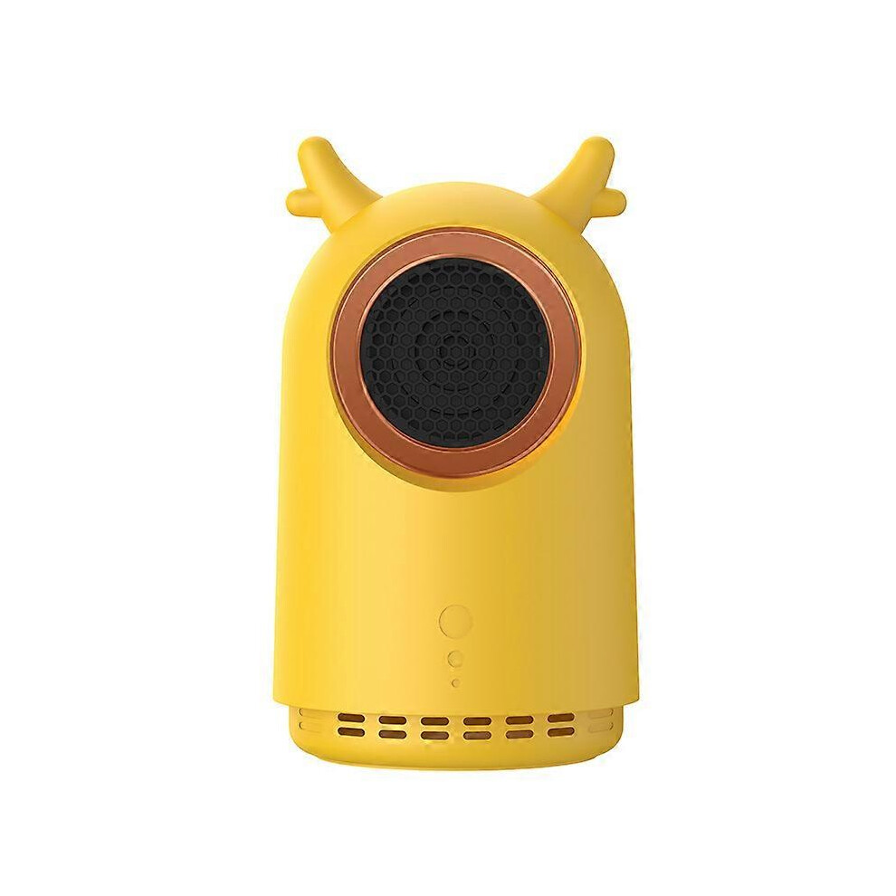 (As show, One size) Personal mini space heater portable household electric office indoor heatingFawn yellow