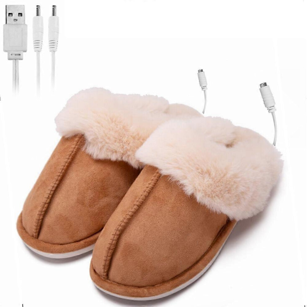 (As show, One size) USB electric heater heated shoes electric heated shoes foot warmer shoes heated booties gods cartoon office,C