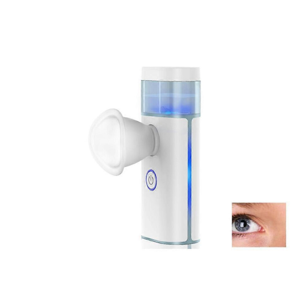 (As show, One size) Home Nano electric moisturizing hydration instrument eye drops humidifier face atomizer beauty sprayWhite