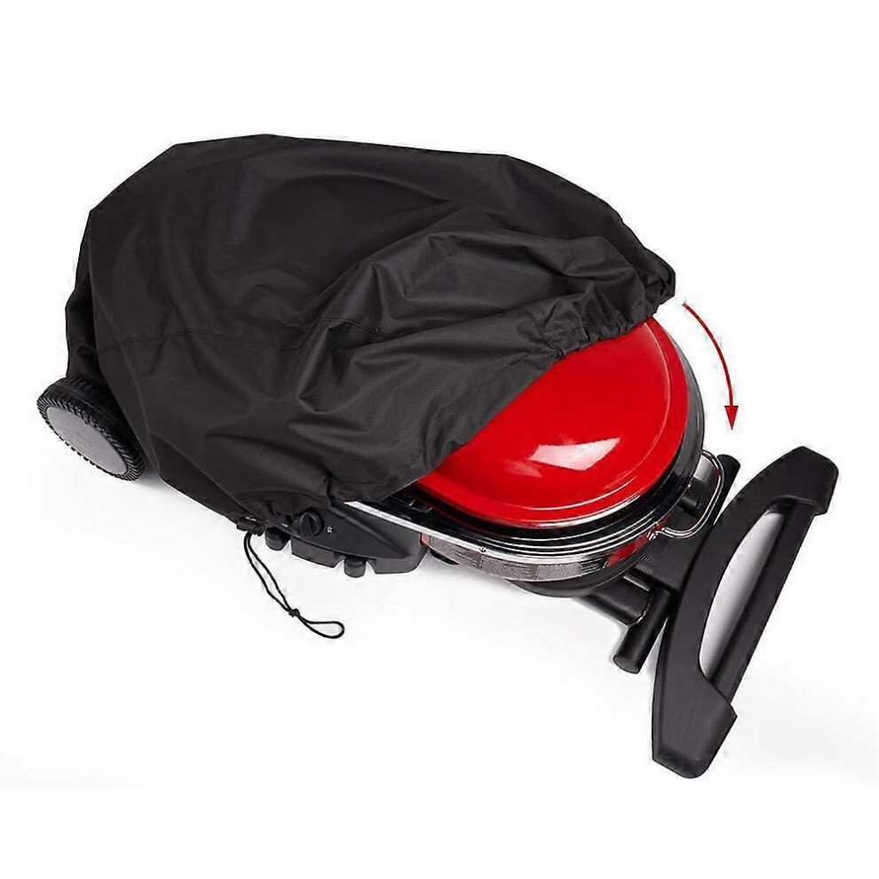 (As show, One size) For Weber Q2000 Series Q200 Series Portable Waterproof Cover BBQ Grill Protection Cover 600D 90*55*27cm, Suitable for Four Seasons
