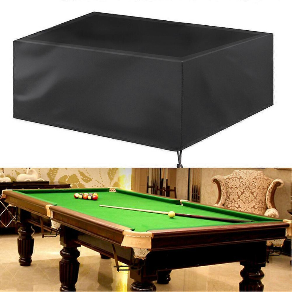 (As show, One size) Billiard Table Cover, Black 8 Ft Full Cover Protection Billiard Cover, Waterproof Ripstop Furniture Cover Billiard Table Protection Waterproof Cover