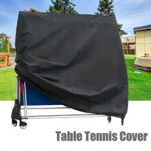 (As show, One size) Table Tennis Table Cover 170*70*190cm, Waterproof Wind Resistance Anti-UV Heavy Duty Oxford Cloth Table Tennis Table Cover Tarp with Zipper Closure an