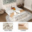 135x190cm, White Upholstered 4ft6 Double Bed, Soft Headboard 5