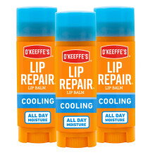 Bálsamo Labial O'Keeffe's Cooling Relief para Lábios Secos e Rachados, (Pack de 3)