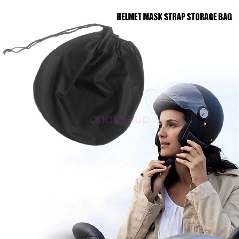 Motorcycle Helmet Universal Protective Drawstring Helmet Bag Dust Proof Hot Black 6963793835713