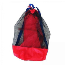 (As show, One size) 2xBeach Mesh Bag Tote Storage Bag Beach Toy Bag for Shell Swimming Accessories