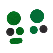 (As show, One size) 7Pcs Pool Table Cloth Stickers Protector Spots Tablecloth Maintenance Repair