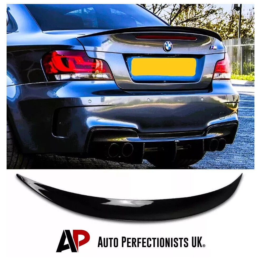 For Bmw 1 Series Coupe 1M E82 Boot Lip Spoiler Wing 2007-2013 Black 5061072661365
