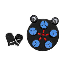 (Blue, One size) Smart Boxing Machine Wall Target Punching Pad Machine for Gym Sports Fitness Black