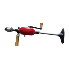 (As show, One size) Hand Drill Red Carpentry Tool Easy to Use DIY Accessories Woodwork Hand Tool