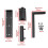 (As show, One size) Bolt Latch Solid Accessory Simple Assembly Carbon Steel Barn Door Latch Lock 2