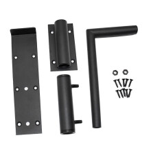(As show, One size) Bolt Latch Solid Accessory Simple Assembly Carbon Steel Barn Door Latch Lock