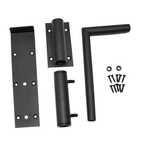 (As show, One size) Bolt Latch Solid Accessory Simple Assembly Carbon Steel Barn Door Latch Lock