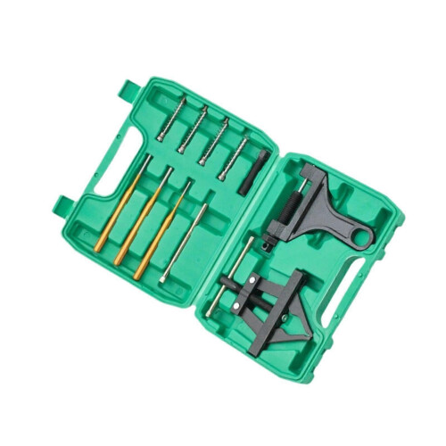 (As show, One size) Generic Roller Chain Tools Kit Carbon Steel Sturdy Easy to Use Accessories