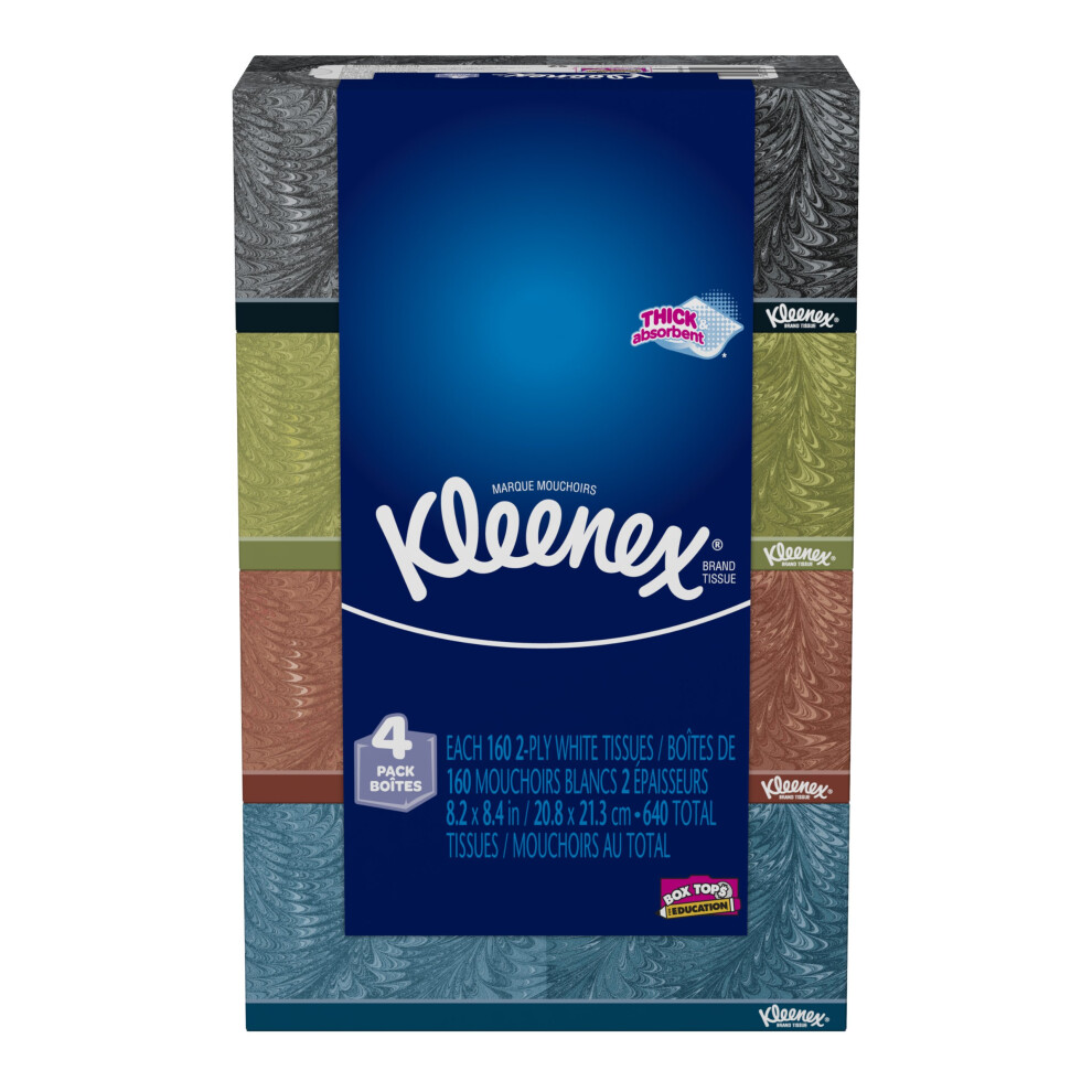 Kleenex Tissues  2-Ply  160 Count  Pack of 4