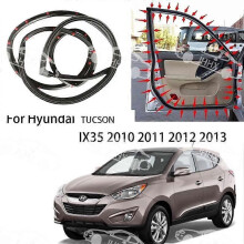 (Front Left Fl)Compatible 4Pcs/1Set Tucson Ix35 2010-2013 Door Seals Waterproof And Soundproof Seals