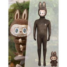 (140) Labubu Cosplay Costume Jumpsuit Party Fancy Dress Bodysuit for Kids Adult _a