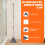 Space saving folding mop, 180 ° rotating head, wall mounted, including 6 reusable pads 3